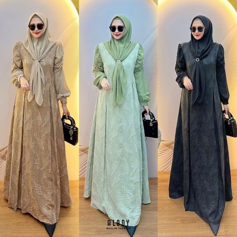 Gamis Yolanda set Hijab by ALODY
