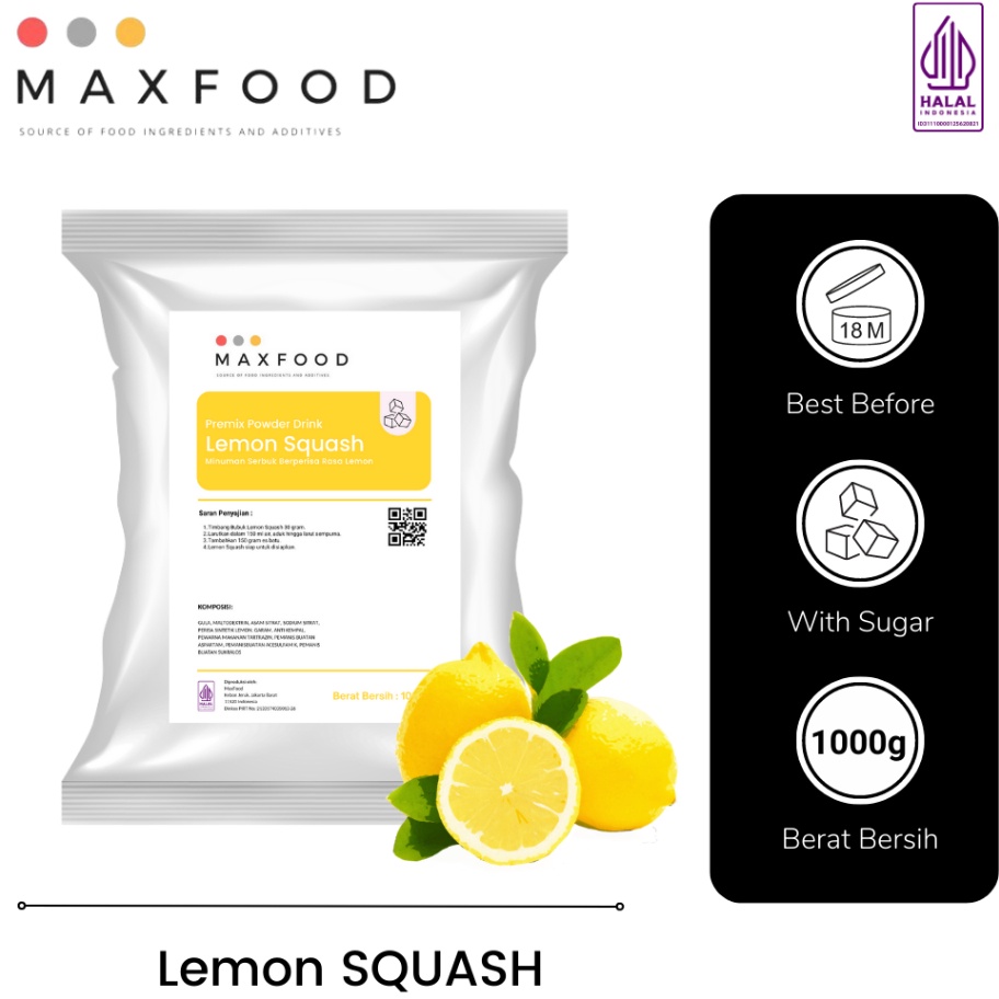 

Terbaru Lemon Squash/ Bubuk Minuman Sirup Rasa Lemon Squash 1Kg Paling Popular