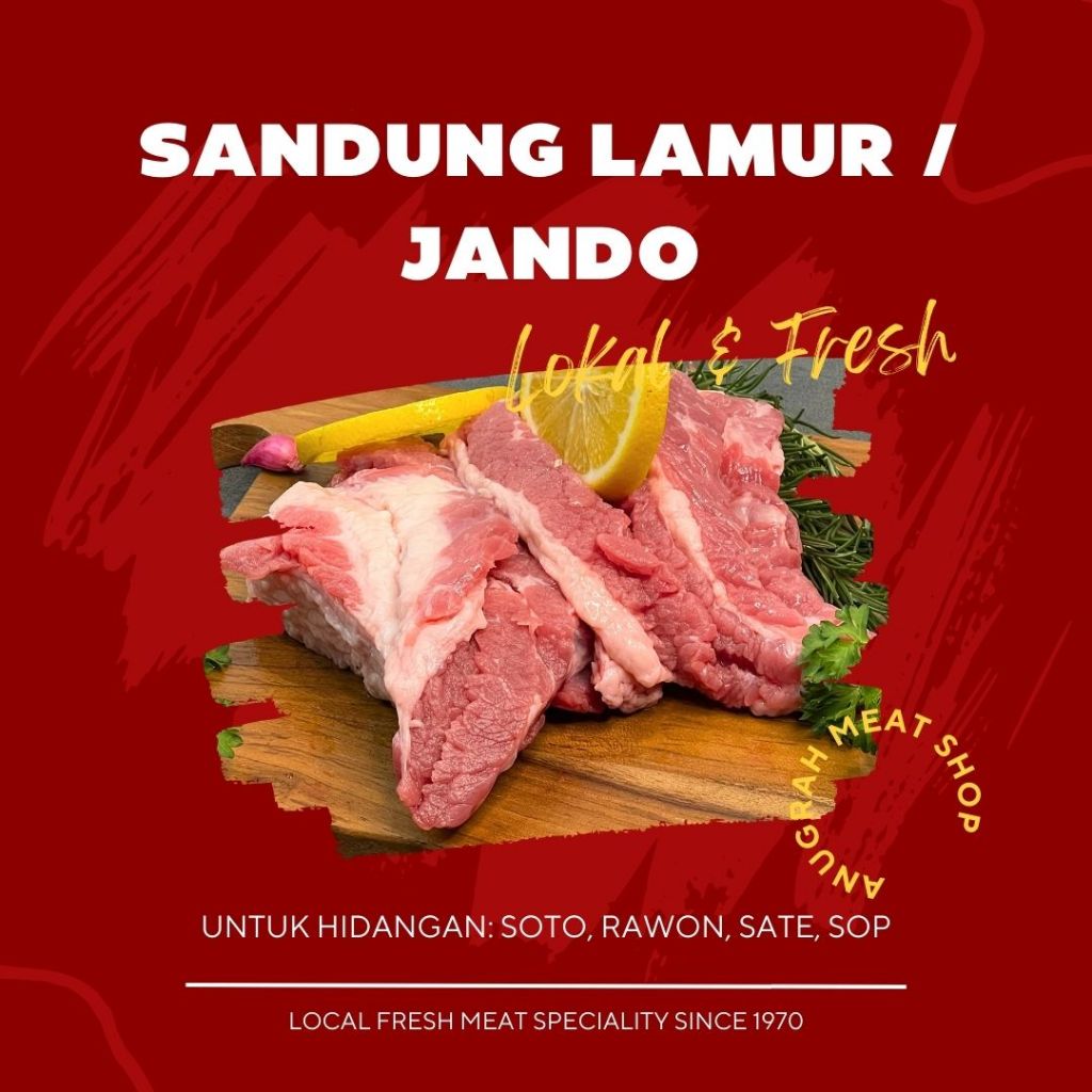 

Sandung Lamur (Jando) Daging Sapi Lokal Segar - Anugrah Meat Shop
