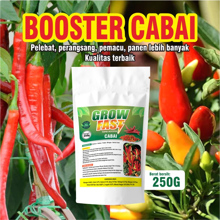 Pupuk Organik Cabe Booster Pelebat Cabai Terbaik Agar Cepat Berbuah lebat dan besar penyubur ampuh cocok segala jenis cabai
