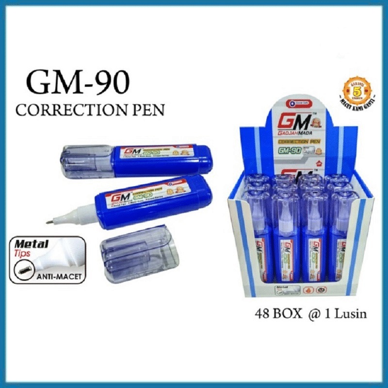 

Correction pen / tipe ex/ tip ex gajah mada tip x