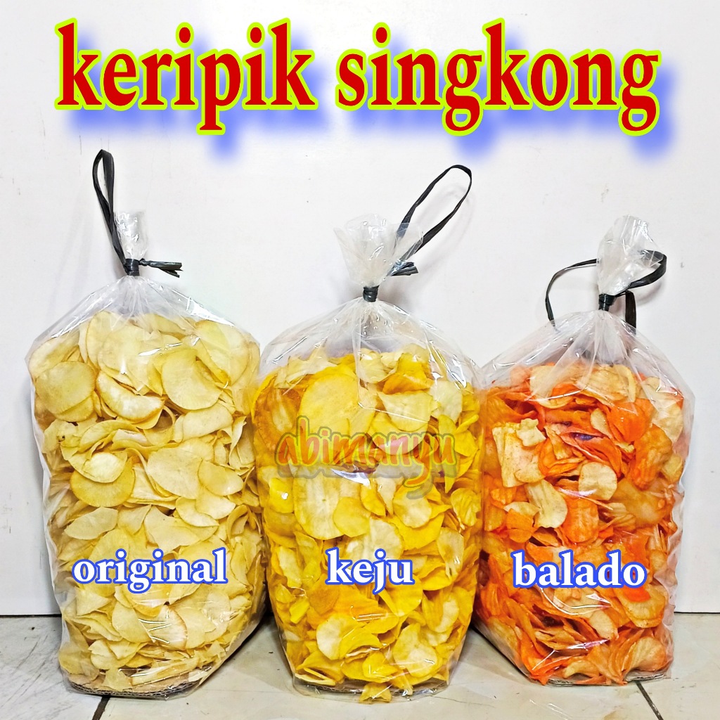 

keripik singkong aneka rasa kemasan 1 kg