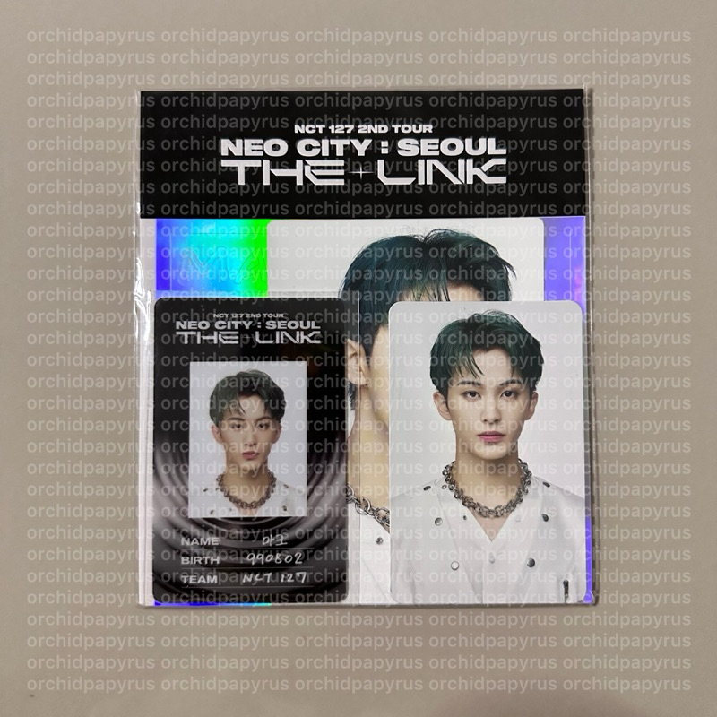 [SEALED] ID Card Deco Sticker Set Mark NCT 127 Neo City: The Link - Seoul Official MD