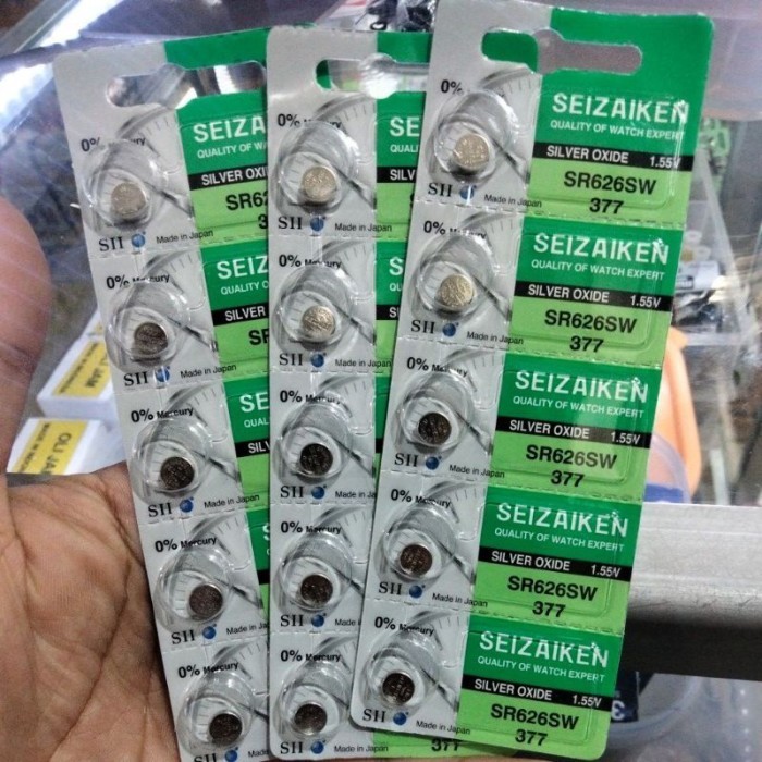 Baterai Seizaiken 377 SR626SW / Batere Original Seizaiken SR626SW 377 Japan Seiko