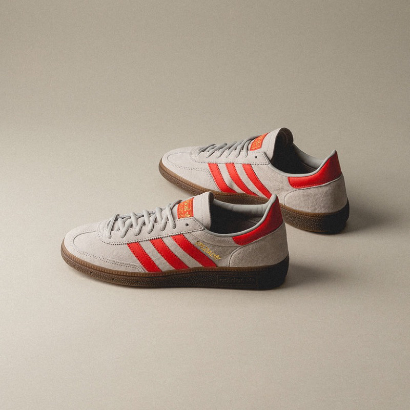 ADIDAS HANDBALL SPEZIAL 'GREY TWO/HI-RES RED/GOLD METALLIC' ORIGINAL