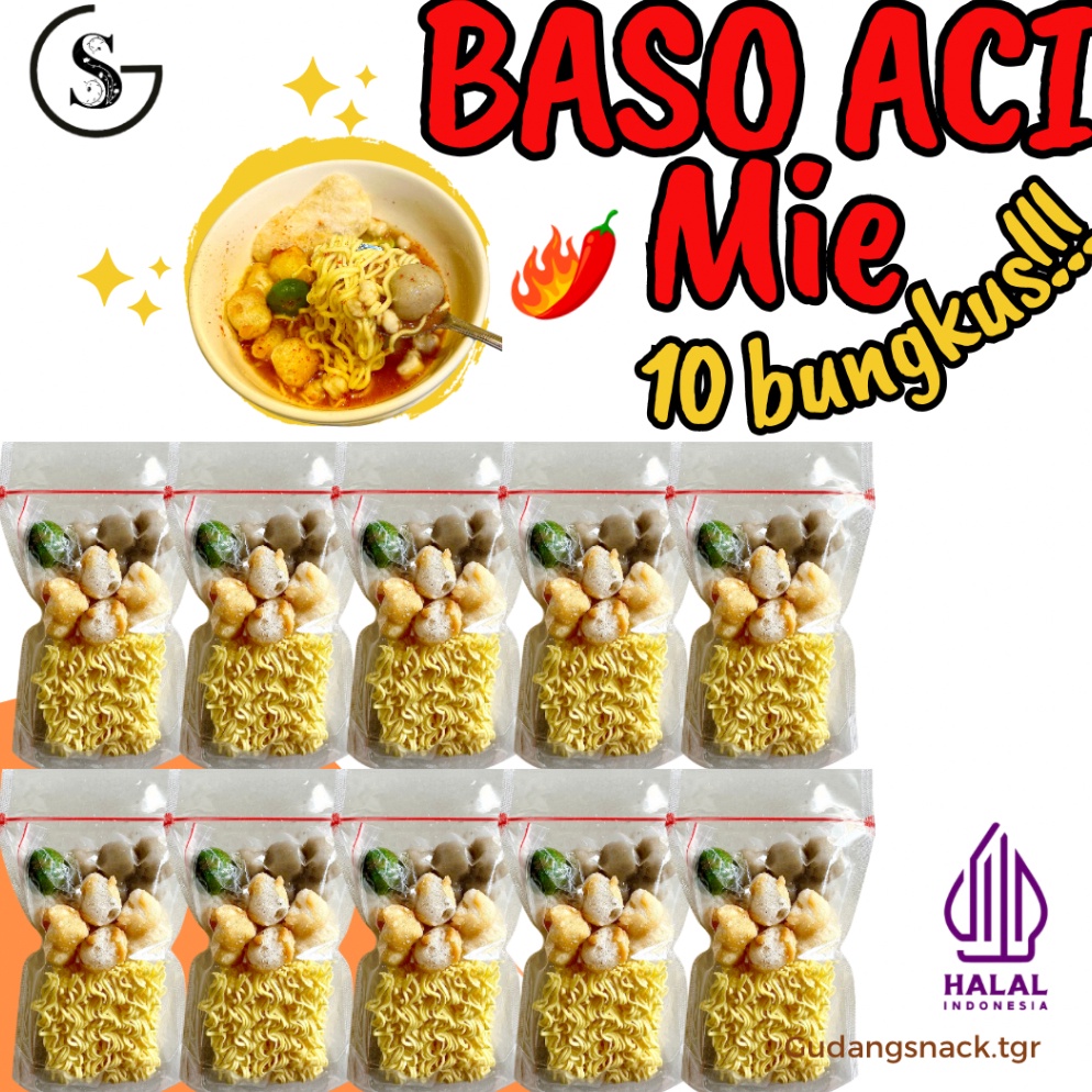 

❤[PROMO ⚡ALE!!!]❤ 10 BUNGKUS BASO ACI MIE PAKET HEMAT USAHA