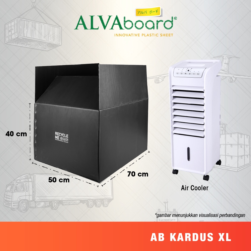 

[KODE P6J5] ALVAboard Kardus XL (Heavy Duty), Box Kardus Besar dan Kuat, Ukuran 70 x 50 x 40 Cm