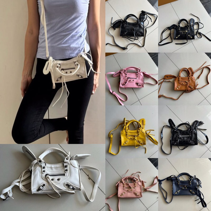 tas selempang mini wanita branded nano rosegold