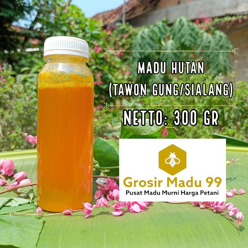 Madu Hutan Liar Tawon Gung/Sialang 100% Asli Murni 300gr 250ml