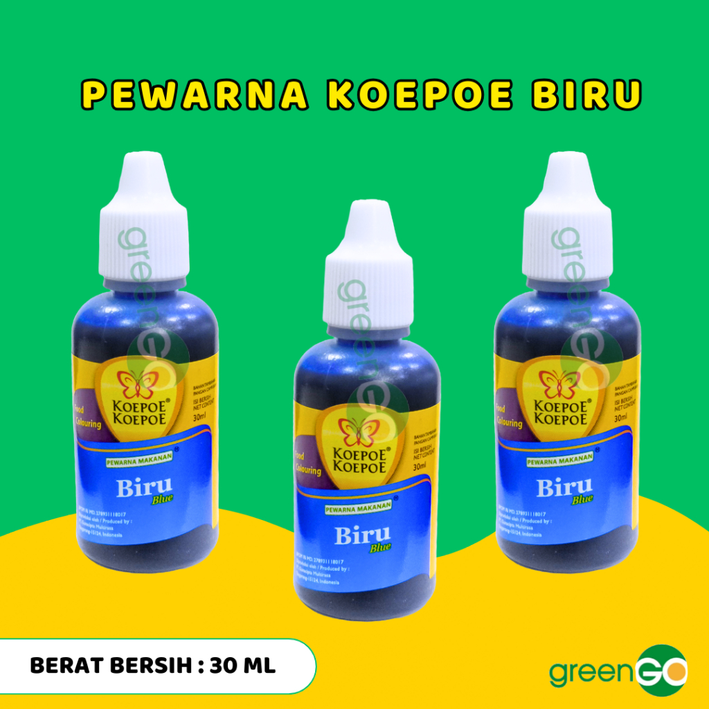 PEWARNA MAKANAN KOEPOE KOEPOE WARNA BIRU WARNA UNGU 30 ML