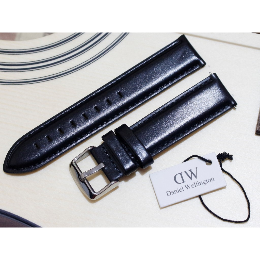 Strap Tali Kulit Jam Tangan Strap D.W ORIGINAL 100% (SIZE 40 / 20 MM)