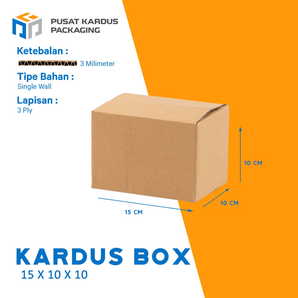 

Kardus Polos Pindahan, Single Wall 15x10x10