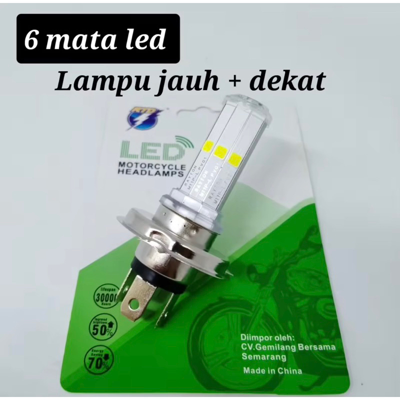 Lampu Led Motor H4 M11P RTD Vixion Byson Lampu Depan Motor DC