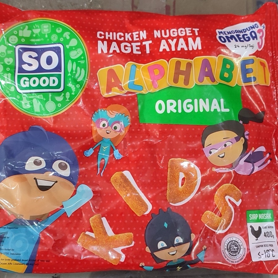 

SO GOOD CHICKEN NUGGET ALPHABET 400gr