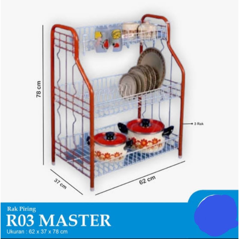 Rak Susun/Rak Dapur/Rak Piring R03 Master
