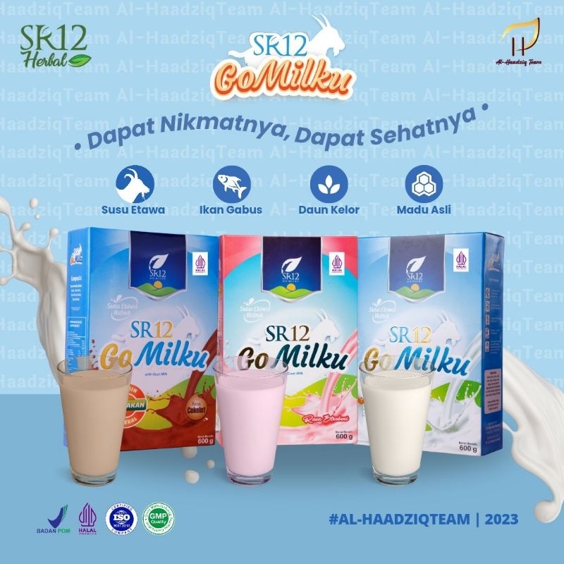 

SUSU GO MILKU SR12/ SUSU KAMBING RASA ORIGINAL, COKLAT, STRAWBERRY