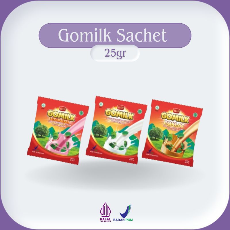 

GOMILK Sachet ((25gr)) Susu Kambing Etawa Plus Herbal