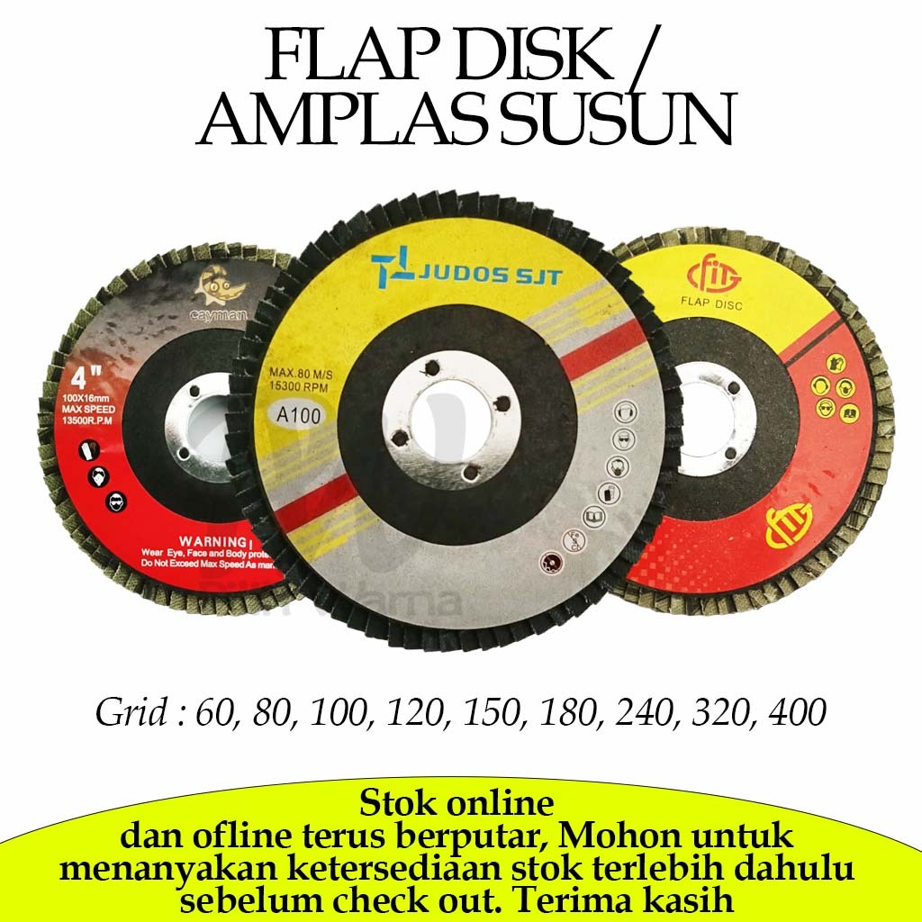 AMPLAS SUSUN / FLAPDISK / MATA GERINDA AMPLAS