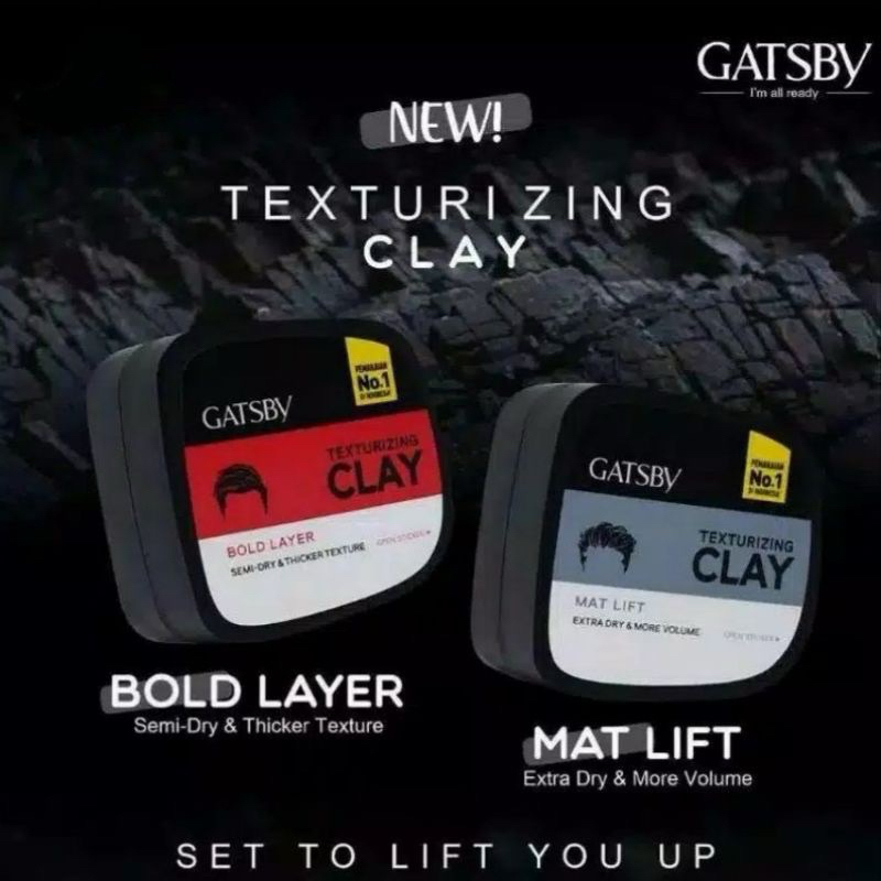 Gatsby Texturizing Clay Bold Layer 20gr & 73gr