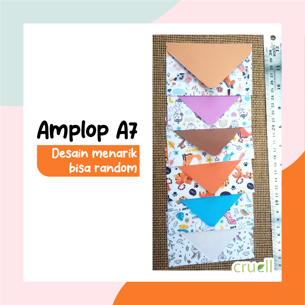 

Amplop A7 motif lucu unicorn