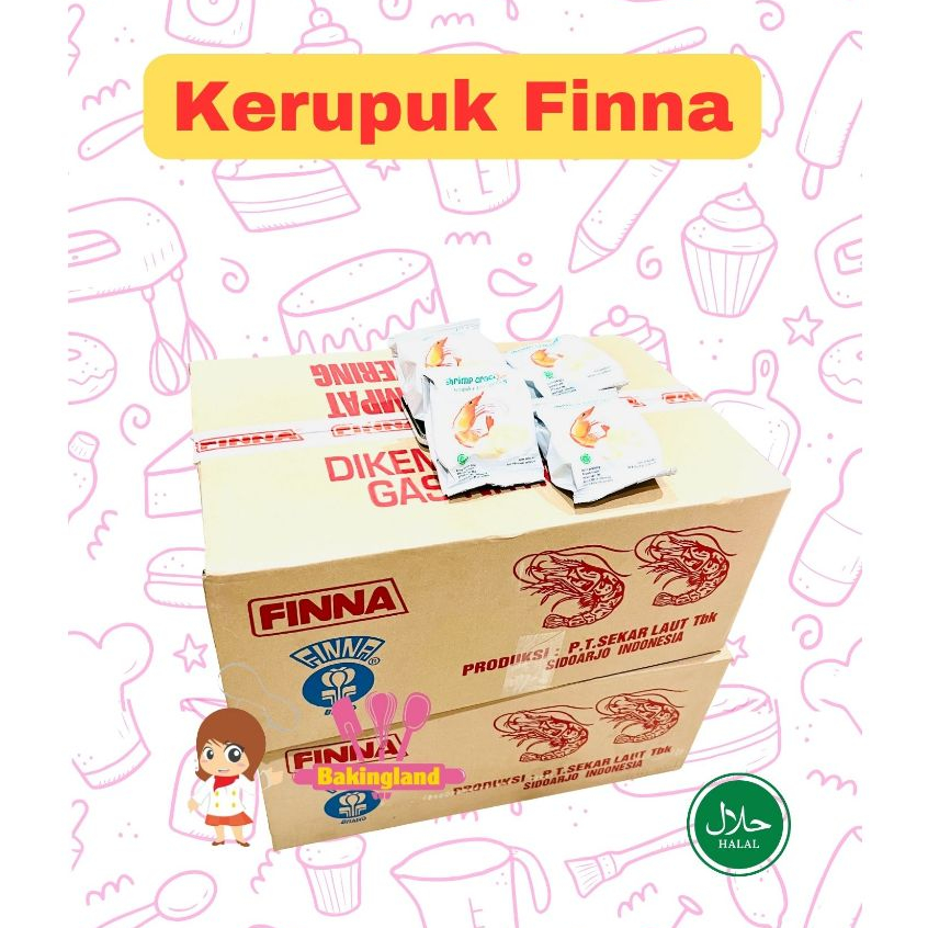 

ECEran Kerupuk Finna Shrimp cracker per pak isi 10pcs udang