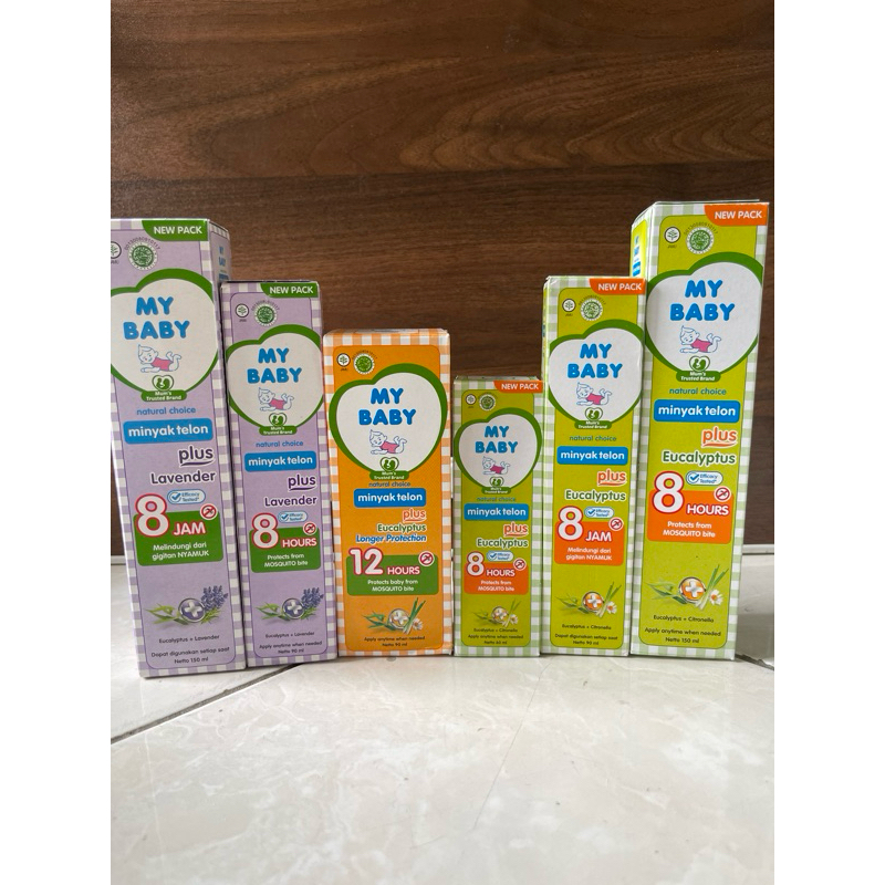 MY BABY Minyak Telon Plus 60ml 90ml 150ml - My baby minyak teon lavender 60ml 90ml 150ml - My baby m