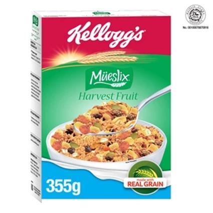 

KELLOGGS MUESLIX HARVEST FRUIT 355 GRAM / KELLOG SEREAL