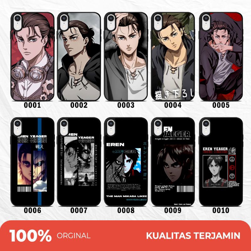 Custom Case Softcase Hardcase Silikon Casing Hp Eren Yeager