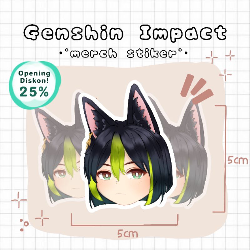 

Genshin Impact°• || Merchandise Stiker || Tighnari