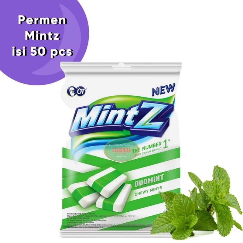 

PERMEN MINTZ Chewy Mint Lunak-Netto 115gr(isi 50pcs)