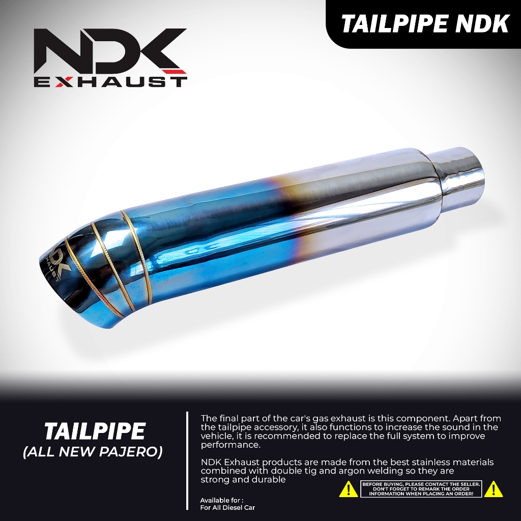 NDK TAILPIPE DIESEL NEW TYPE BY NDK EXHAUST KNALPOT MOBIL RACING