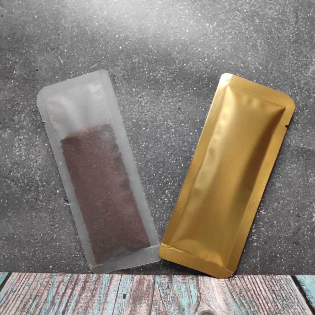 Kemasan Sachet Kecil 10gr Gold | Sachet Stick 5cm x 12,5cm | Sachet Kopi Tubruk