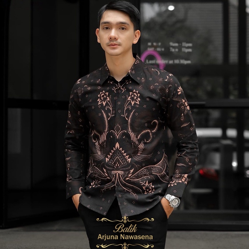 Import ✨Terbaik✨ Model Terbaru Batik Pria Kemeja Lengan Panjang Atasan Slimfit Original Full Furing 