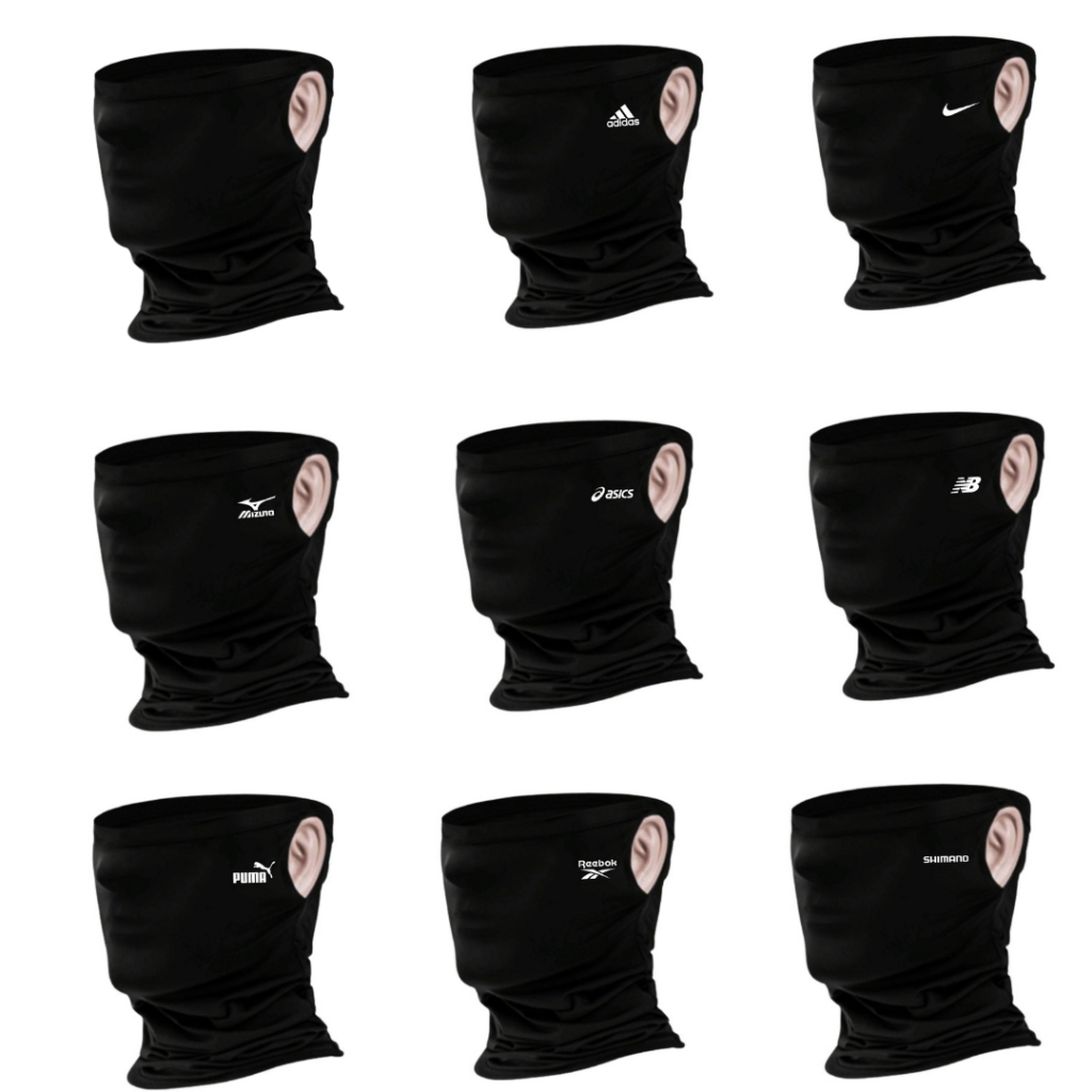 Masker Buff Pria Hitam Polos Masker Buff Motor Pelindung Muka Bandana Buff Olahraga