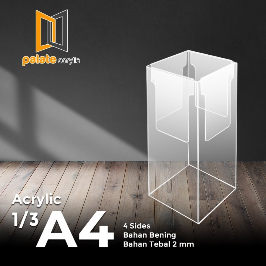 

MENU DISPLAY / AKRILIK / ACRYLIC TABLETOP STAND 4 SISI 1/3 A4