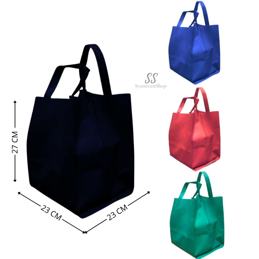 

Tas Box Hajatan - Tas Kotak Nasi - Tas Spunbond Handle