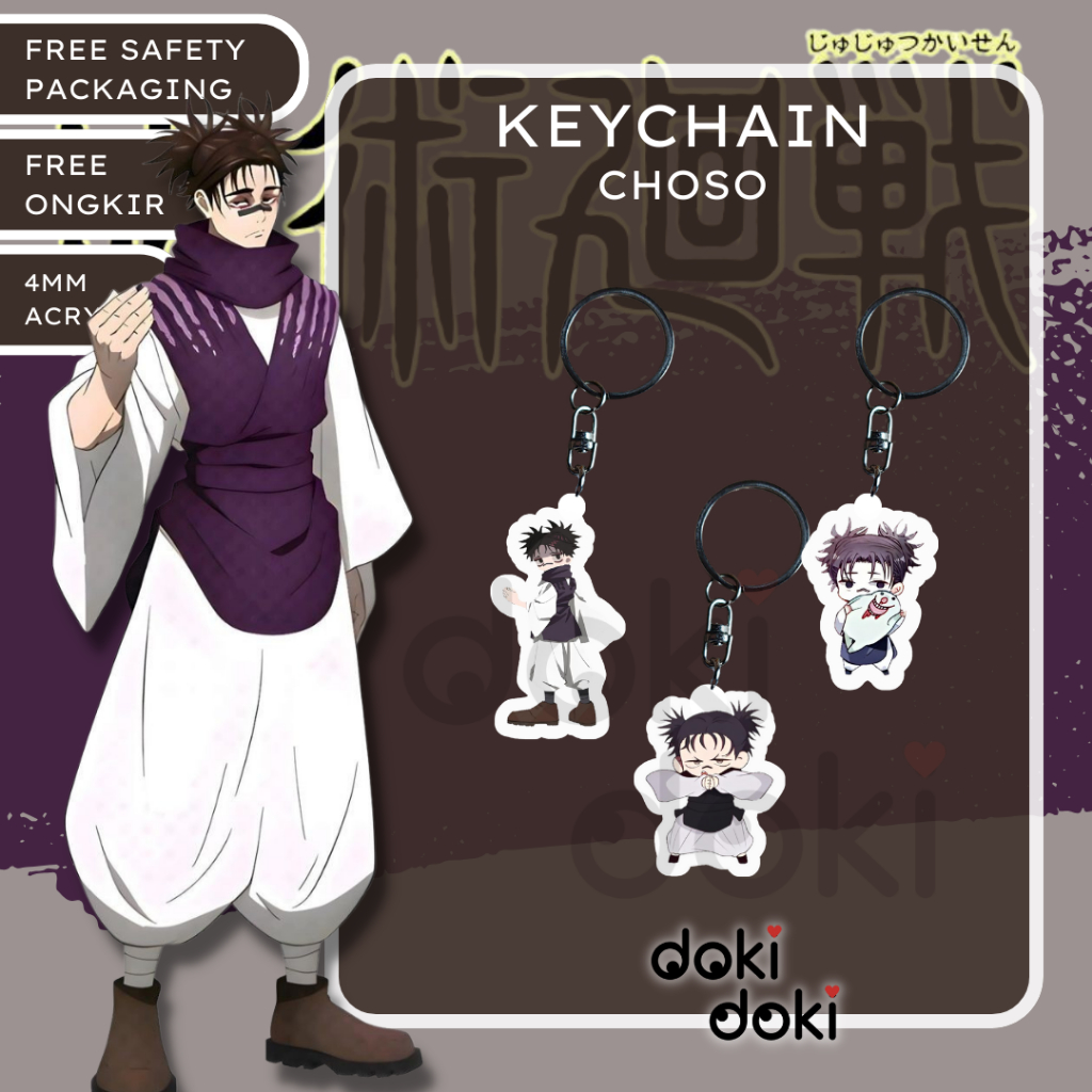 GANTUNGAN KUNCI KEYCHAIN ANIME CHOSO JUJUTSU KAISEN