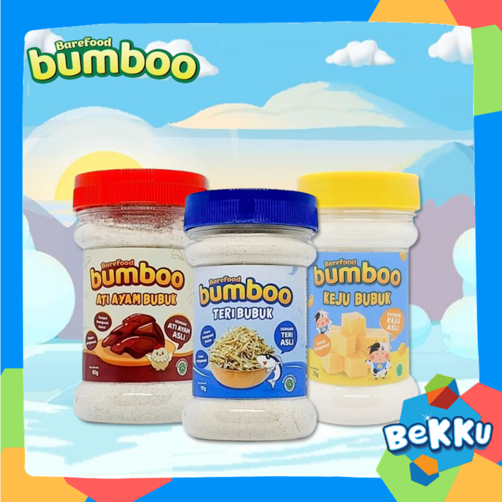 

Bumboo Bubuk Asli - Bumbo Bubuk Ati - Bubuk Keju - Bubuk Teri - Penyedap Rasa - Asi Booster - Bekku