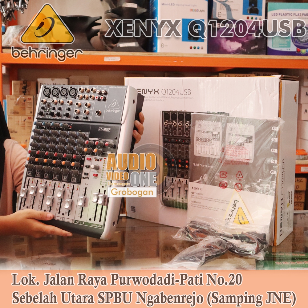 Mixer Behringer Xenyx Q1204USB Mikser Audio 12 Chanel Original Garansi Resmi