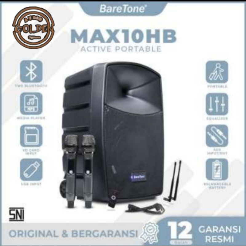 SPEAKER PORTABLE BARETONE MAX 10 HB / MAX 10 HB / MAX 10 HB