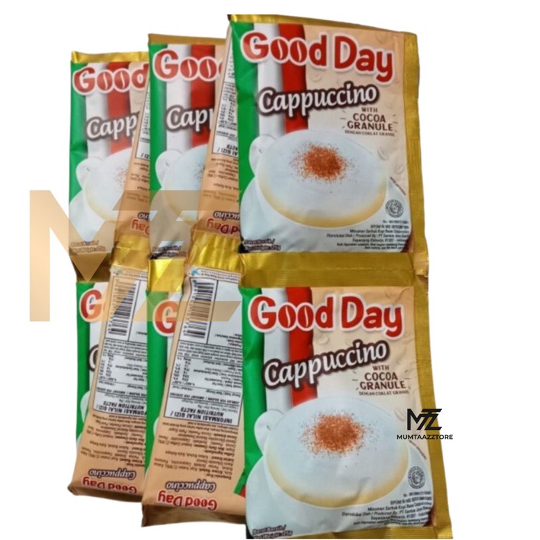 

Belanja sekarang ☘️MUMTAAZZTORE☘️ GOOD DAY CAPPUCCINO ISI 10 SACHET