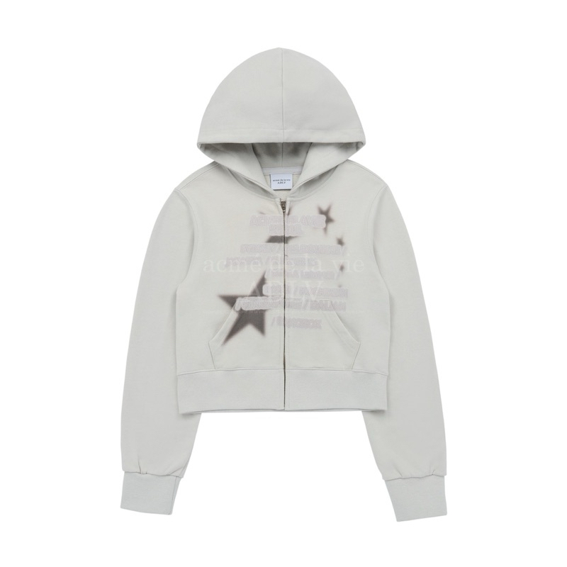 (PO KOREA) ADLV - ADLV WORLD TOUR CROP HOODIE ZIP UP ORIGINAL KOREA