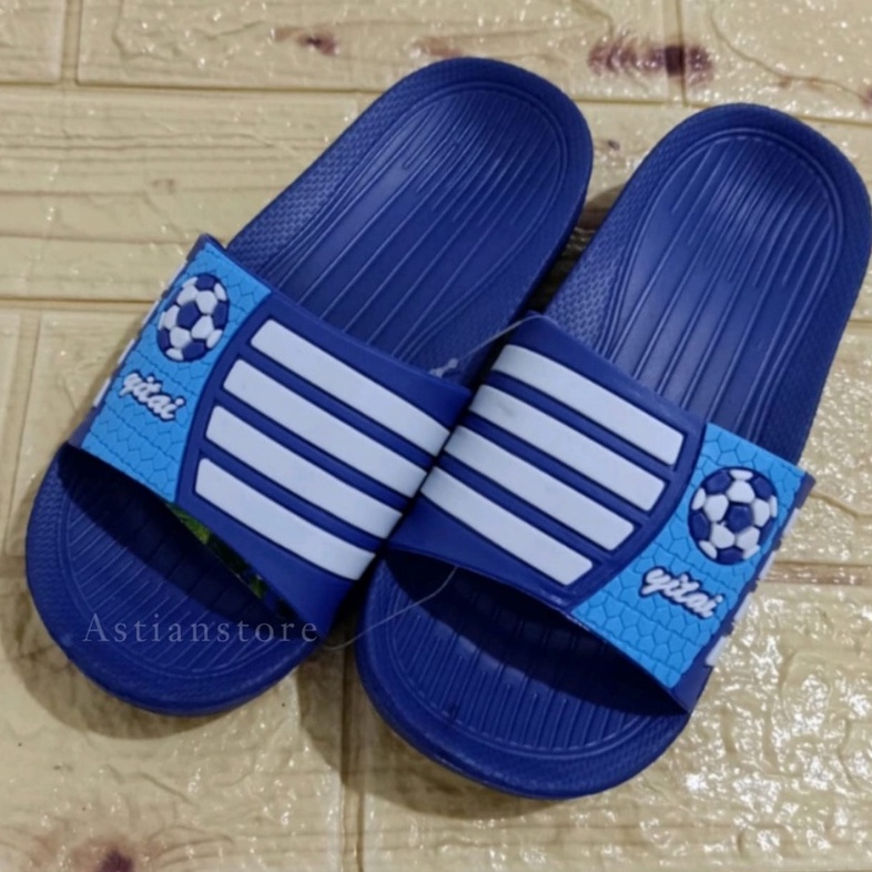 Sandal Selop Anak Laki Laki Motif Bola Karet Yitai