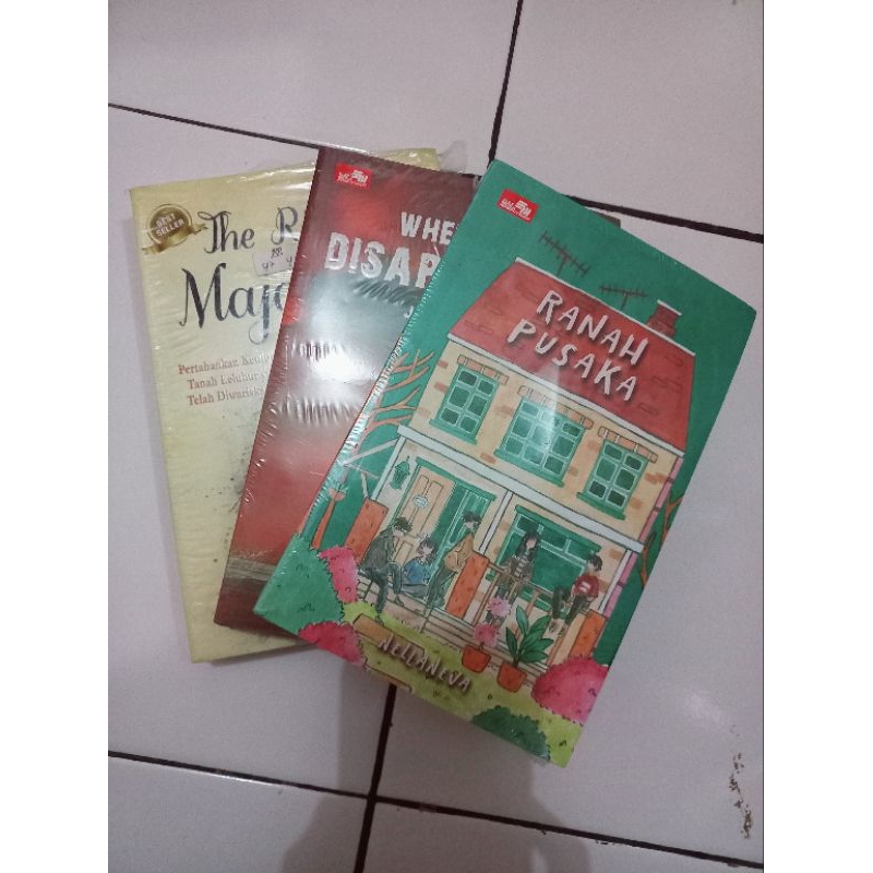 booked the rise of majapahit, when u dissapeared, ranah pusaka (ekspedisi pilih pos)