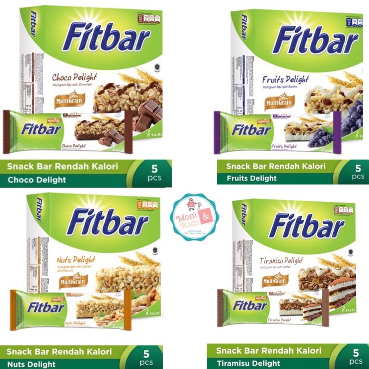 

Masih fresh Fitbar Multigrain 110 gr ( 5 x 22gr) / Fit Bar Snack Rendah Kalori