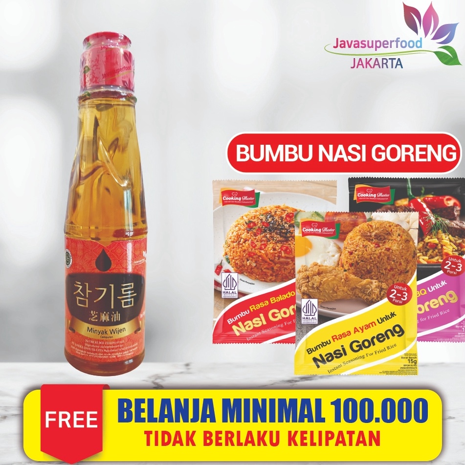

New Collection MINYAK WIJEN JAVA SUPER FOOD 135 ML / SESAME OIL KOREA HALAL
