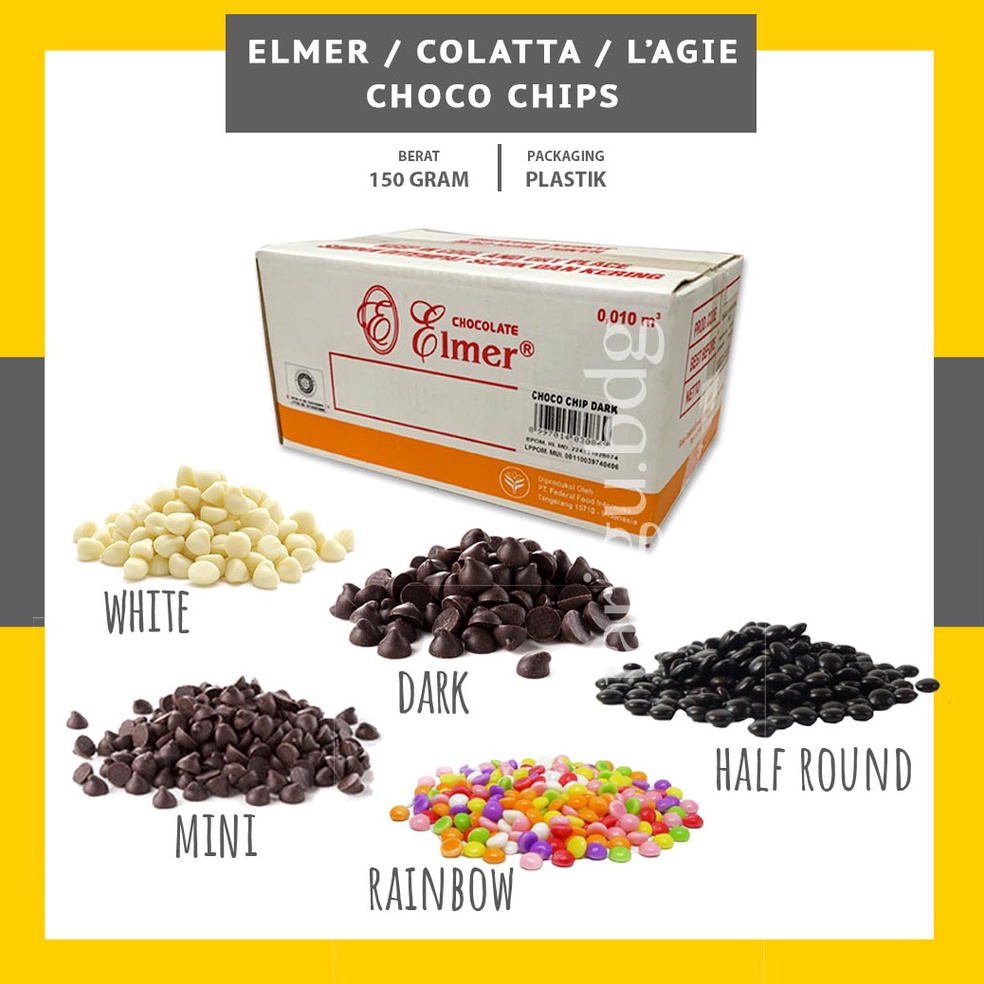 

Ekslusif disini CHOCOCHIPS DARK ELMER 150GR - COKLAT CHIP COLLATA - CONE CHOCO CHIPS COLATTA CHOCOLATE CHIP TULIP CHOCOCHIP - COKLAT KERUCUT MINI