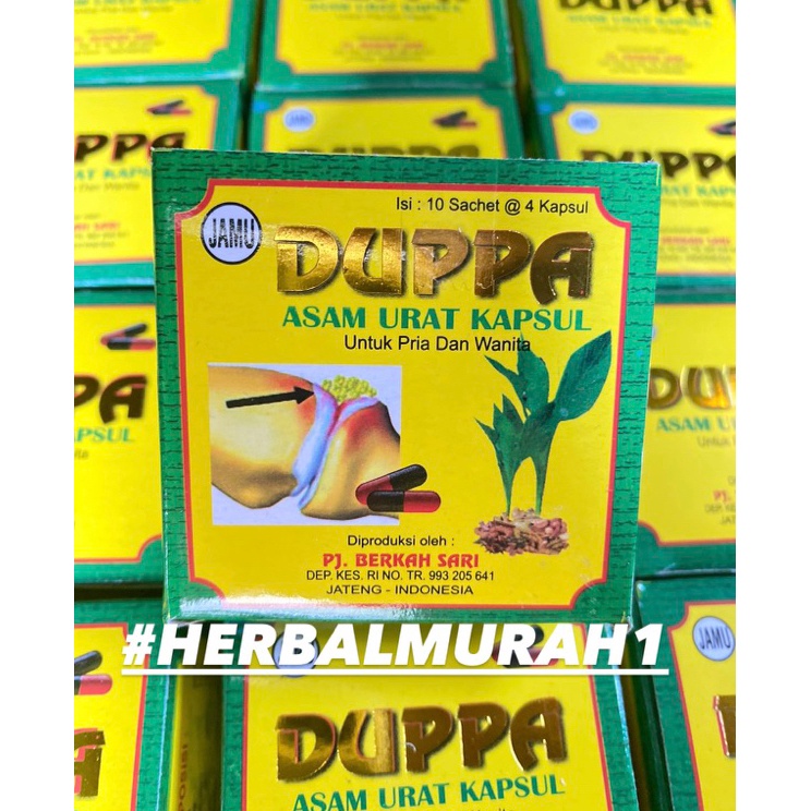 

Belanja Murmer Duppa Kapsul Asam Urat Dan Pegal Linu Original