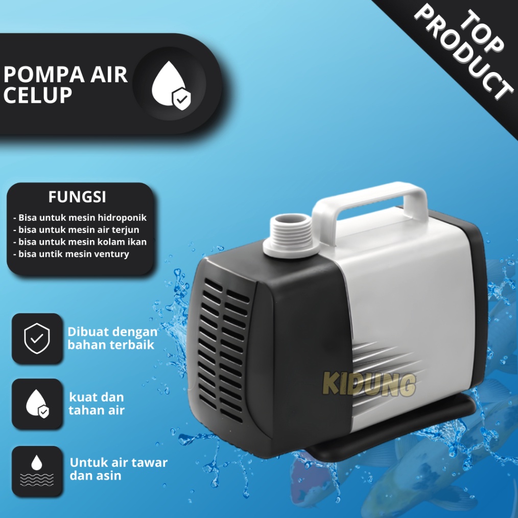 12.12 Flash Sale Power Head Pompa Filter Celup Aquarium Hidroponik Low Watt 105B 4000 Liter Per Jam 