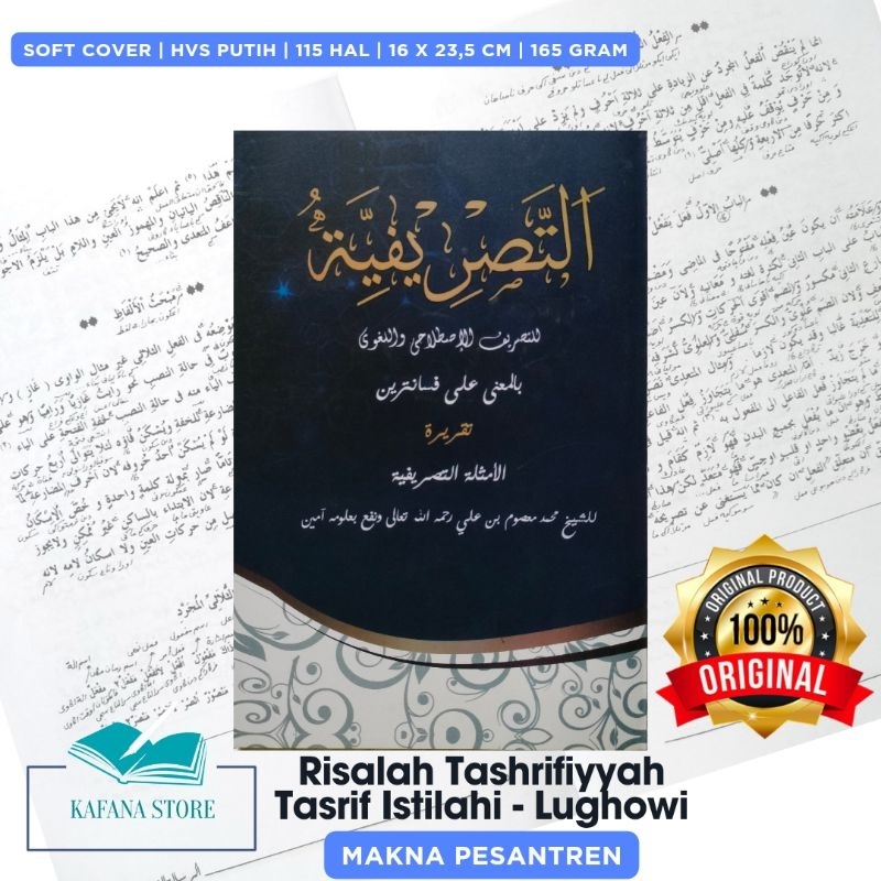 ORIGINAL TASHRIFIYYAH MAKNA PESANTREN - TASHRIF ISTILAHI LUGHOWI MAKNA PESANTREN